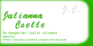 julianna cselle business card
